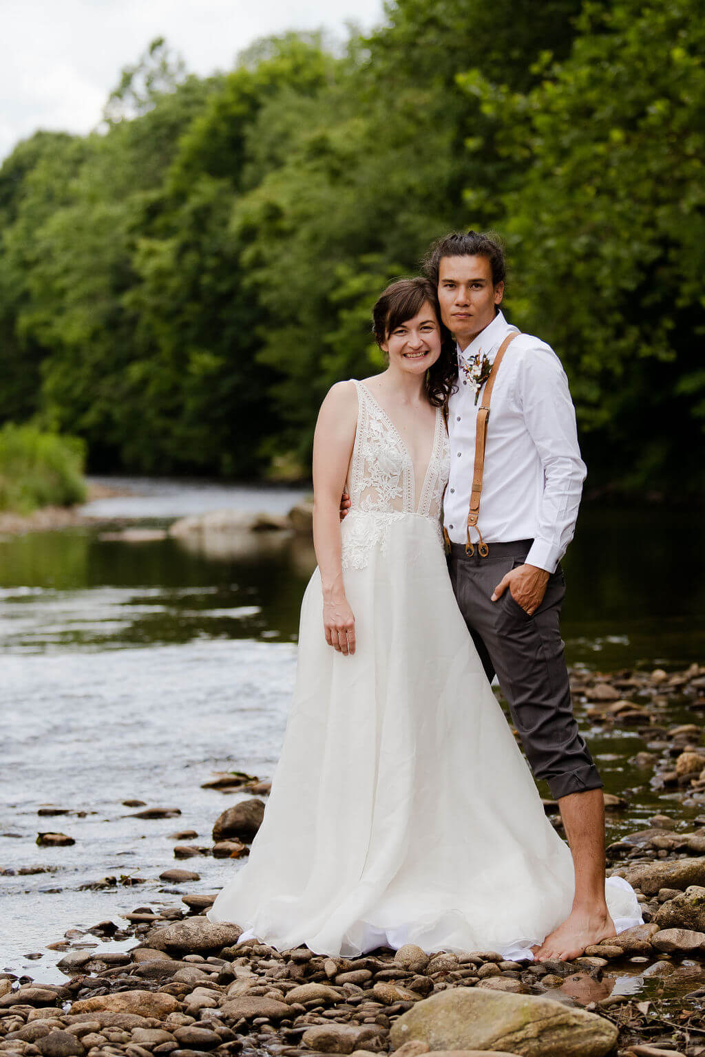 Rustic Charm, Riverside Ceremony